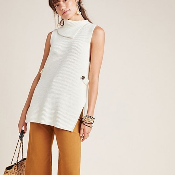 ANTHROPOLOGIE Tunic Alexia Cowl Neck Knit NWT - Picture 2 of 7